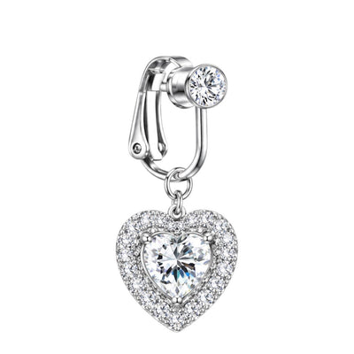 Heart Clip On Belly Ring