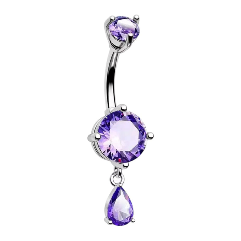 Purple Ava Belly Ring