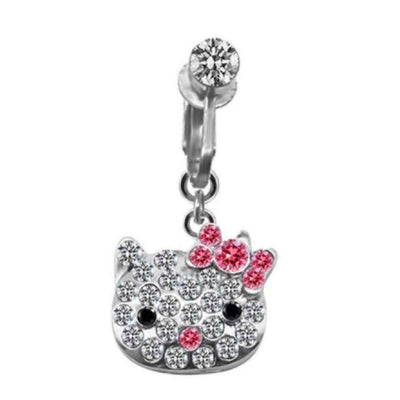 Kitty Clip On Belly Ring