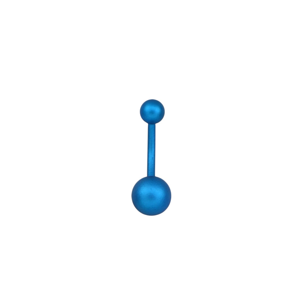 Blue Matte Belly Ring