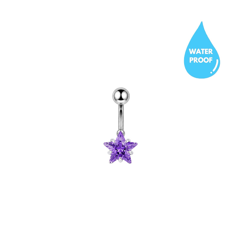 Purple Star Belly Ring