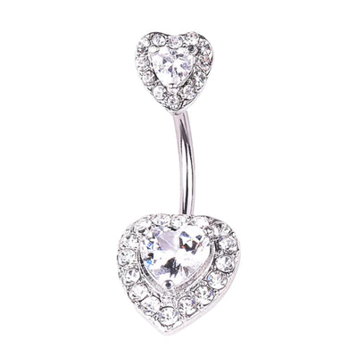 Bling Heart Belly Ring