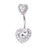 Bling Heart Belly Ring