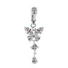 Butterfly Clip On Belly Ring