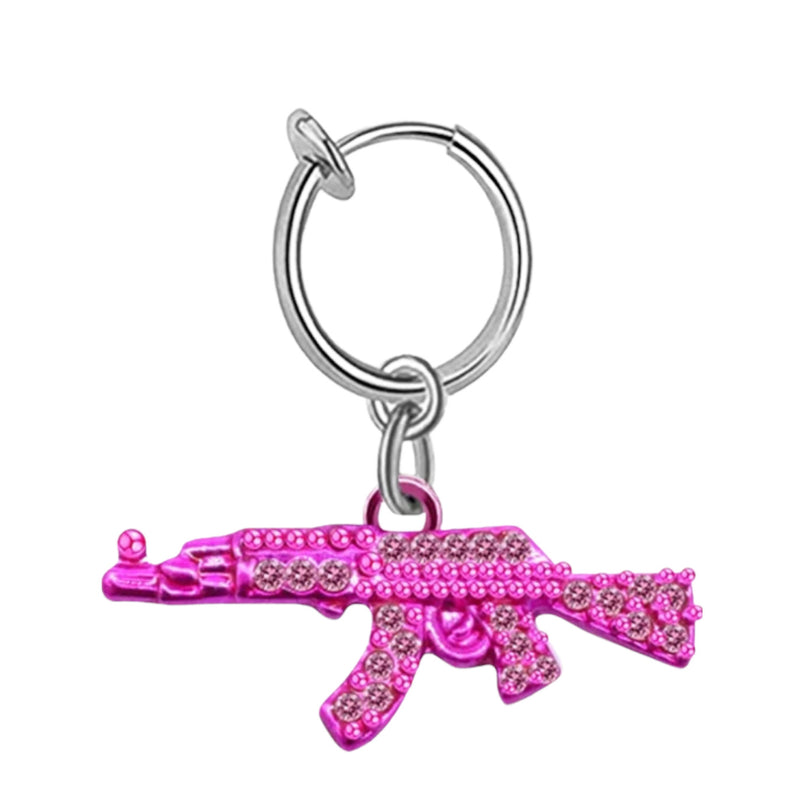 Fake Pink AK Belly Ring