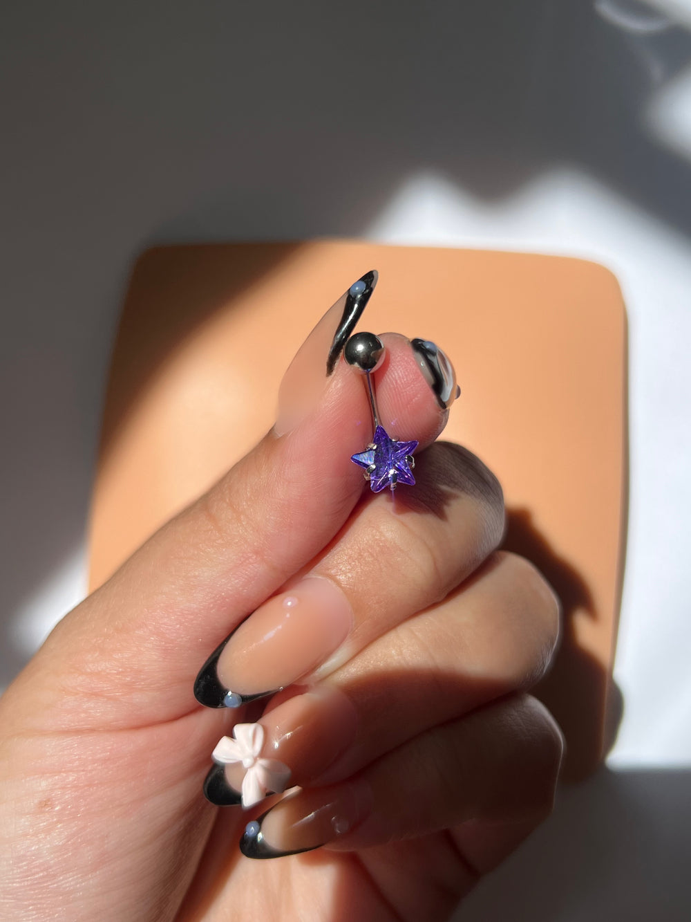 Purple Star Belly Ring