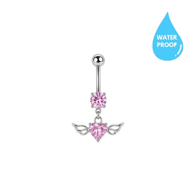 Pink Angel Belly Ring