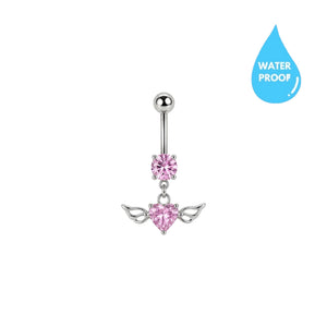 Pink Angel Belly Ring