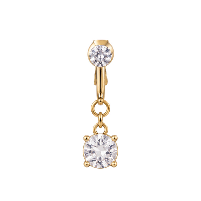 Gold Basic Clip On Belly Ring