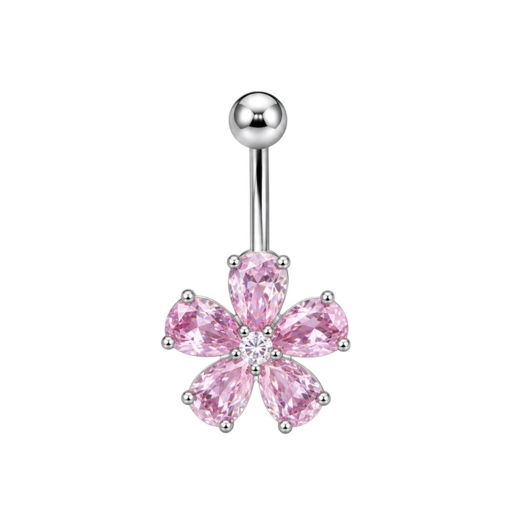 Pink Floresita Belly Ring