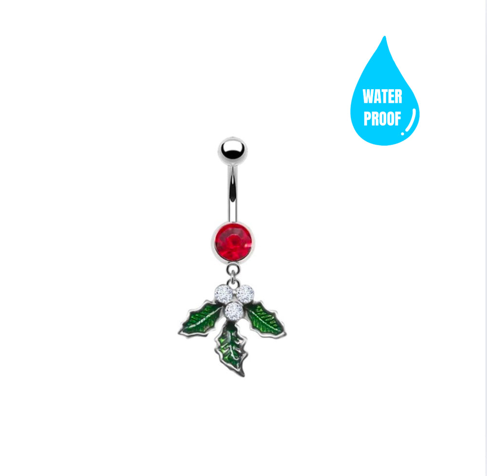 Mistletoe Belly Ring