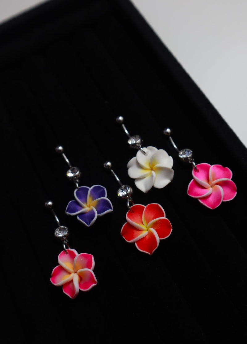 Hawaiian Flower Belly Ring