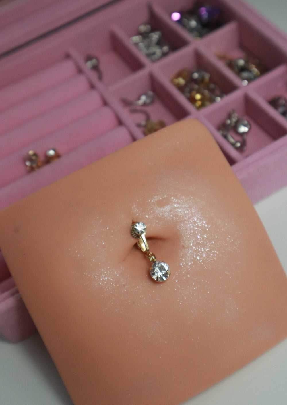 Gold Basic Clip On Belly Ring