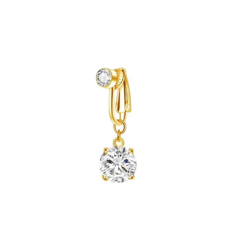 Gold Basic Clip On Belly Ring