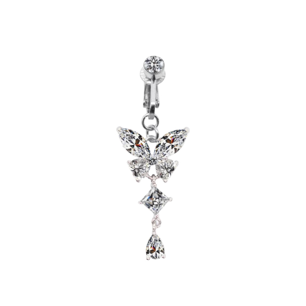 Butterfly Clip On Belly Ring