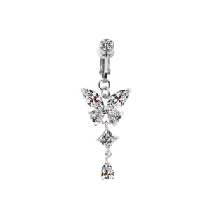Butterfly Clip On Belly Ring