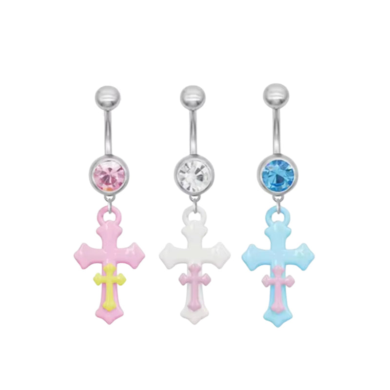 Double Cross Belly Ring