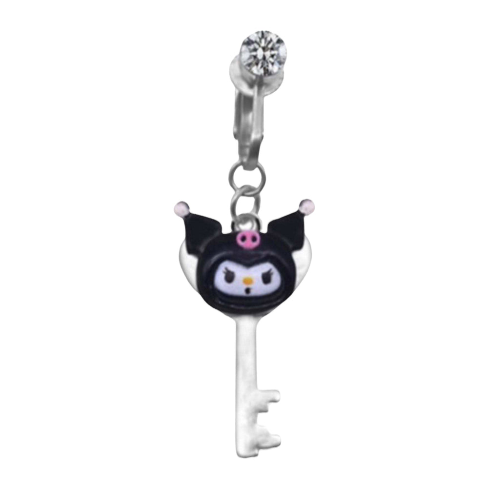 Kuromi Clip On Belly Ring