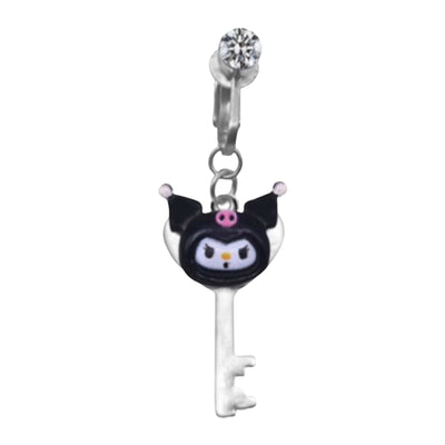 Kuromi Clip On Belly Ring