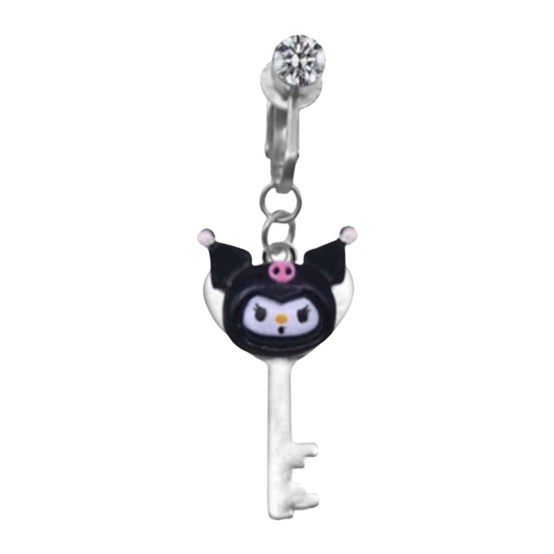Kuromi Clip On Belly Ring