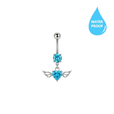 Blue Angel Belly Ring