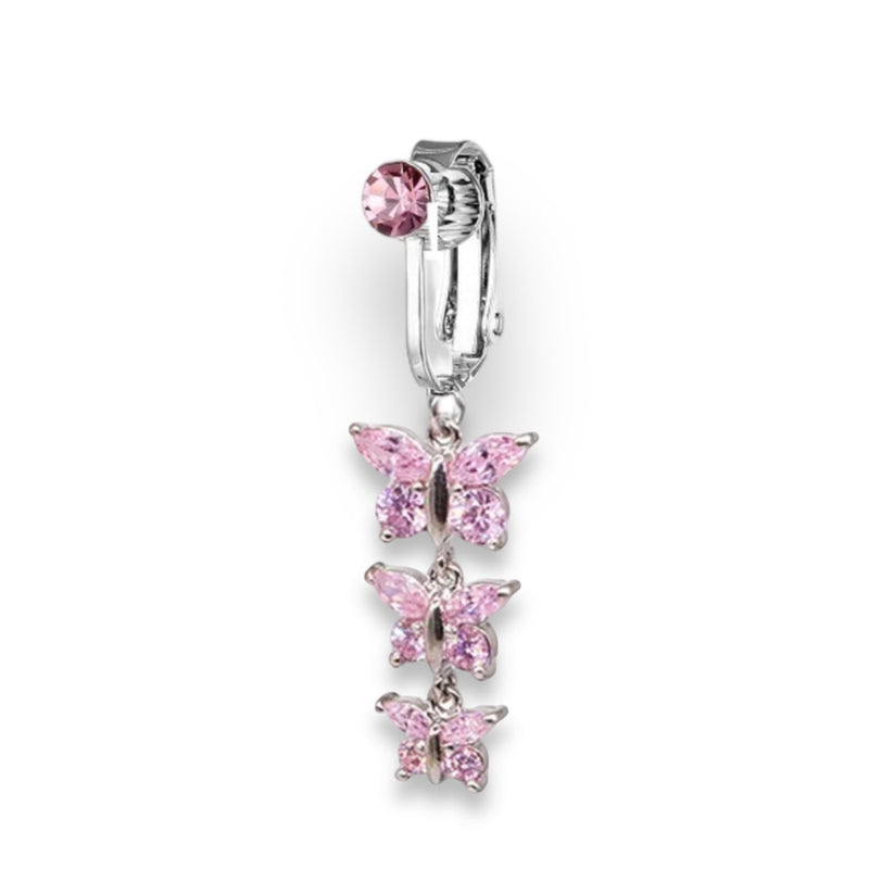 Lila Clip On Belly Ring