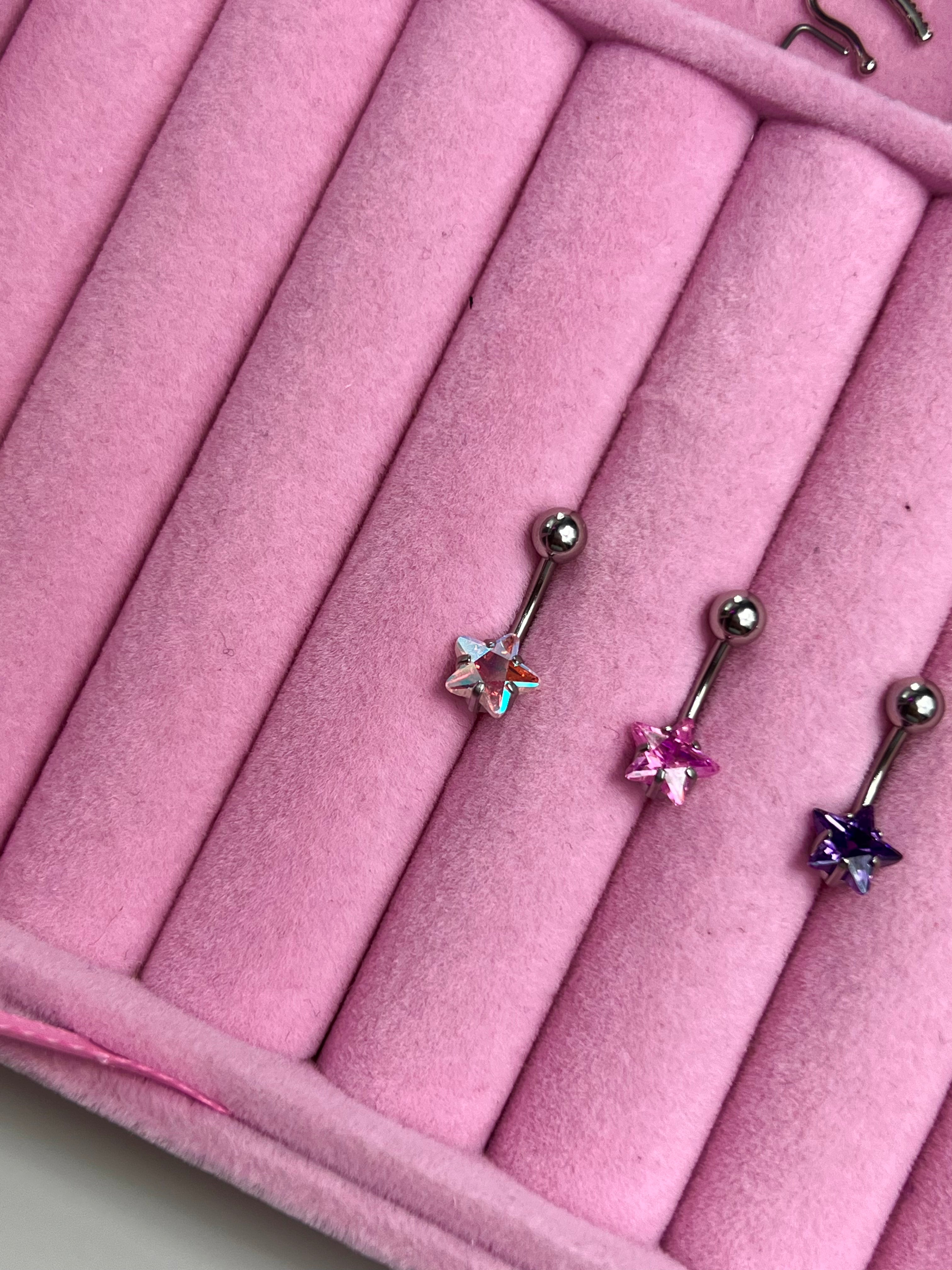 Holo Star Belly Ring