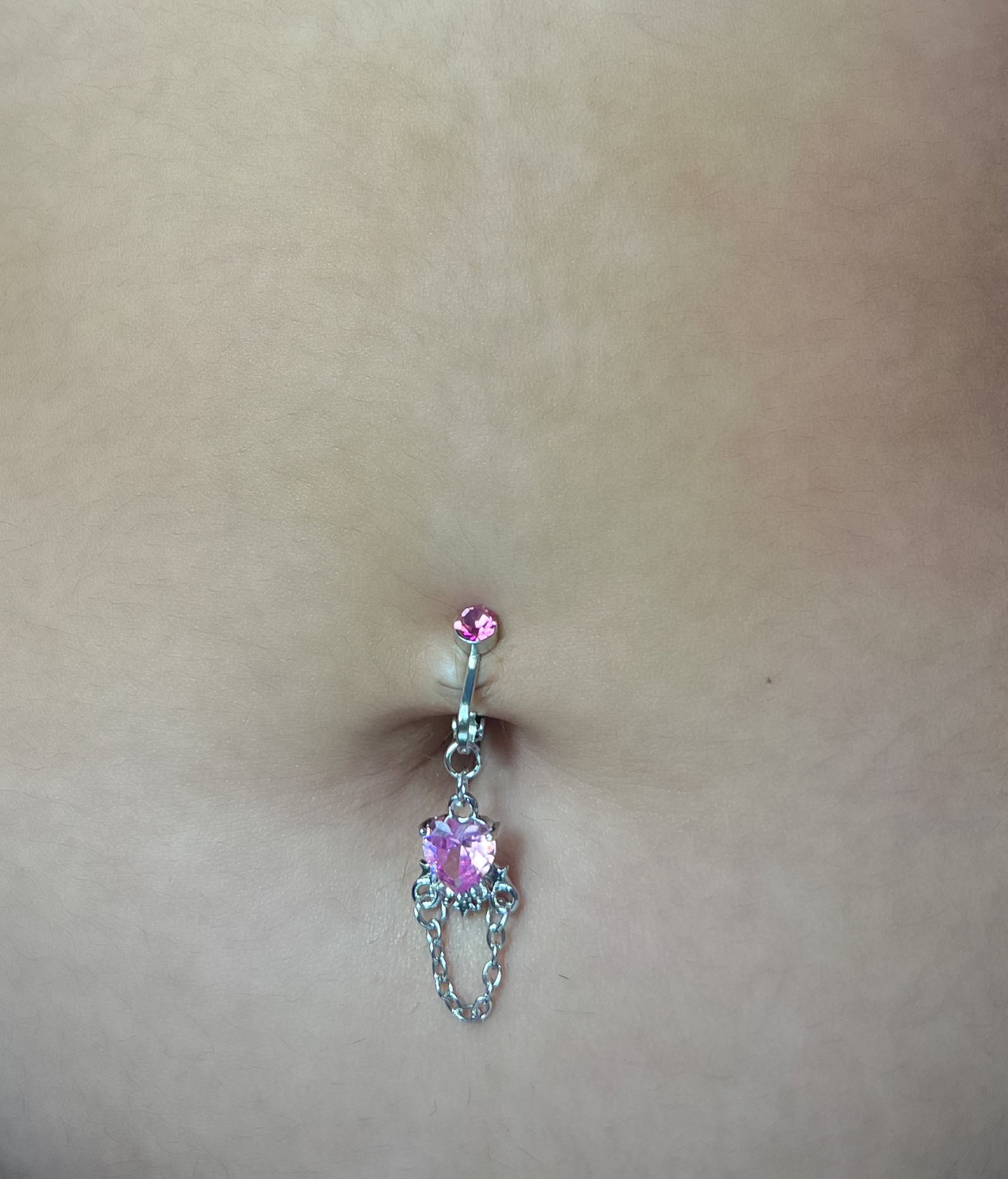 Valentine Clip On Belly Ring