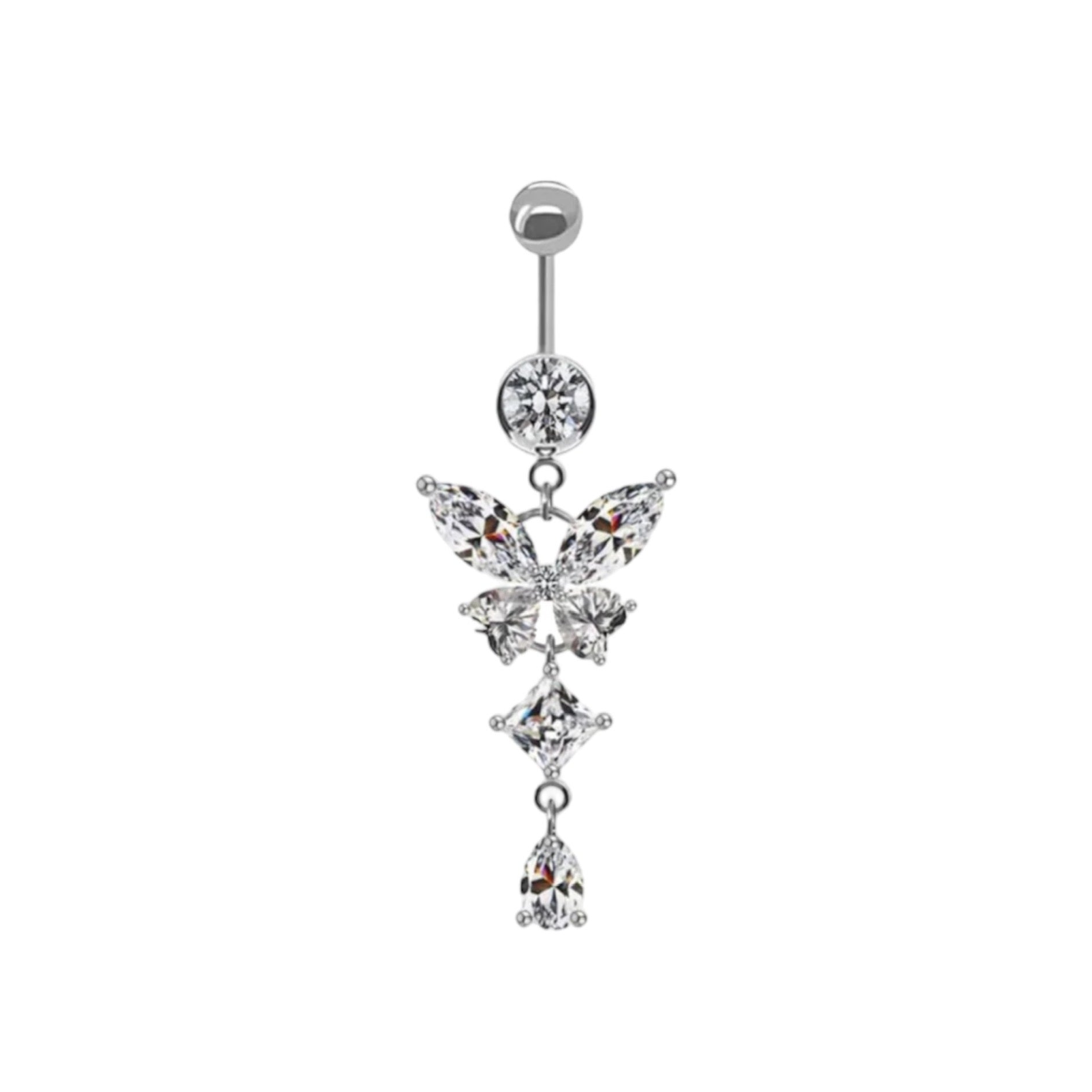 PRE ORDER Non Tarnish Butterfly Belly Ring