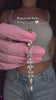 Rapunzel Belly Ring worn, showing the full dangle length