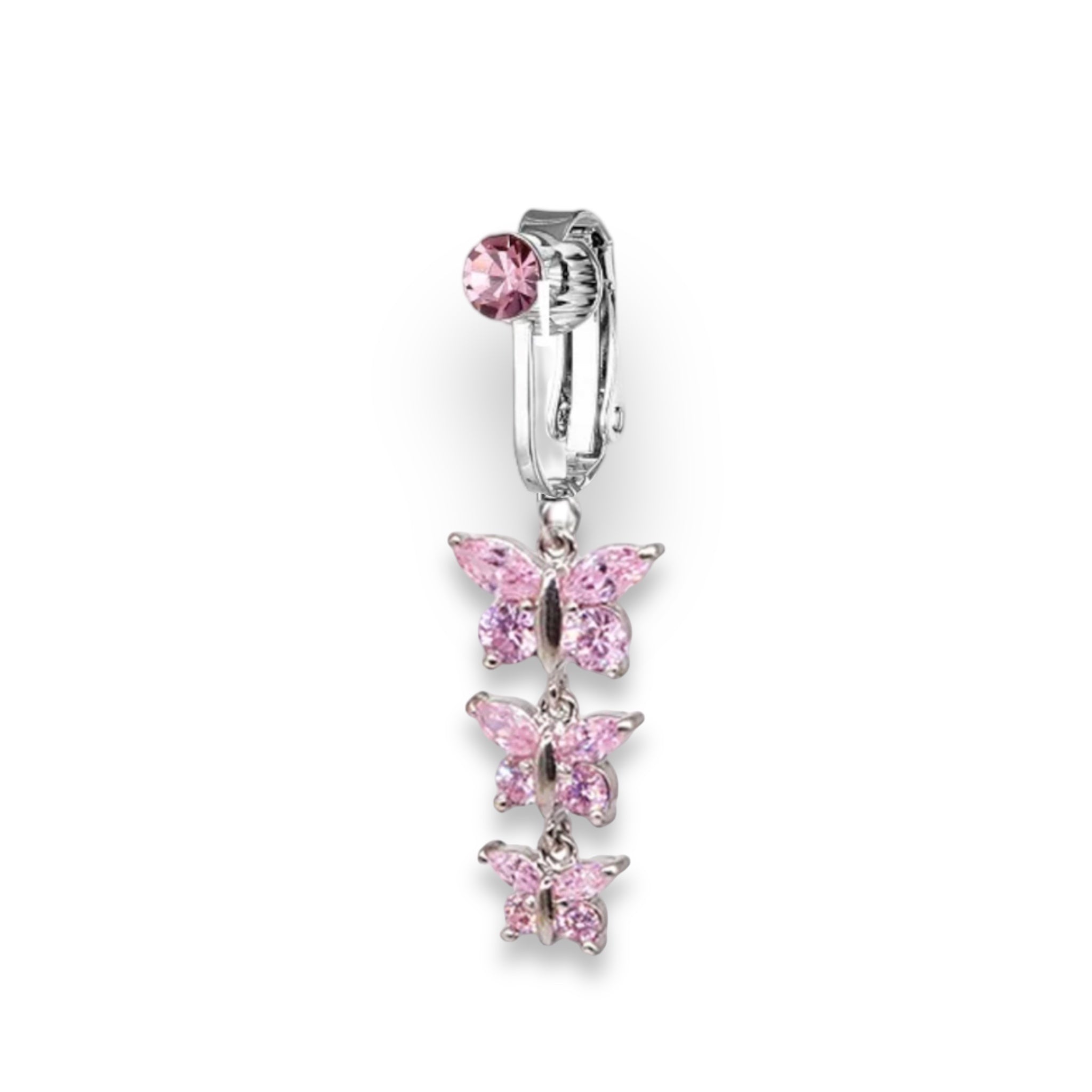 Lila Clip On Belly Ring