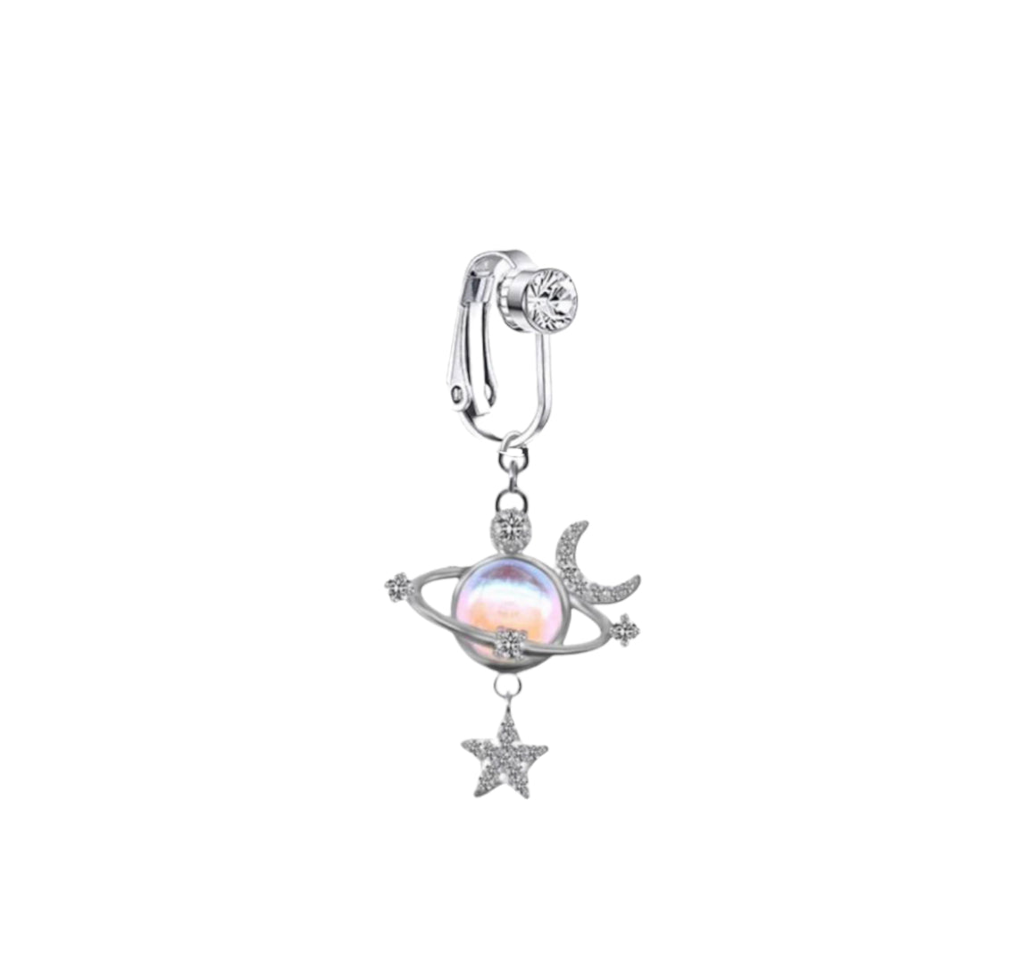 Fake Clip On Galaxia Belly Ring