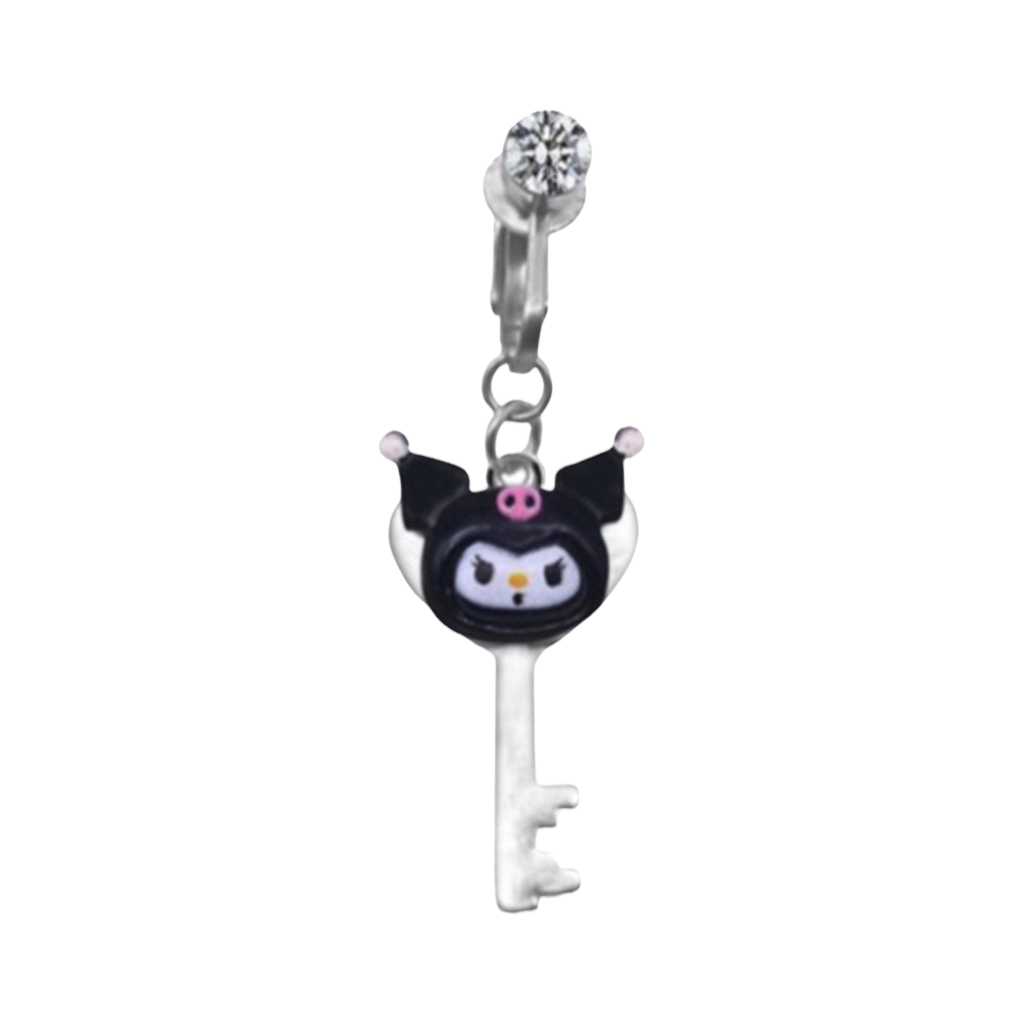 Kuromi Clip On Belly Ring
