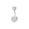 Bling Heart Belly Ring