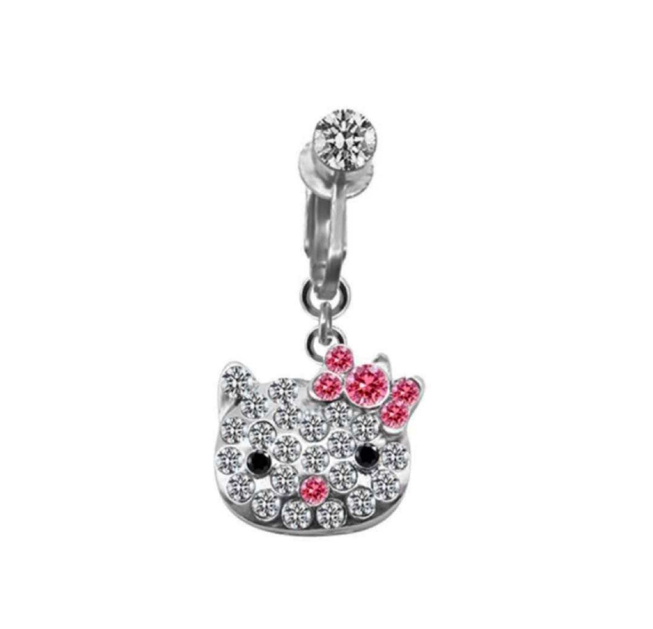Kitty Clip On Belly Ring