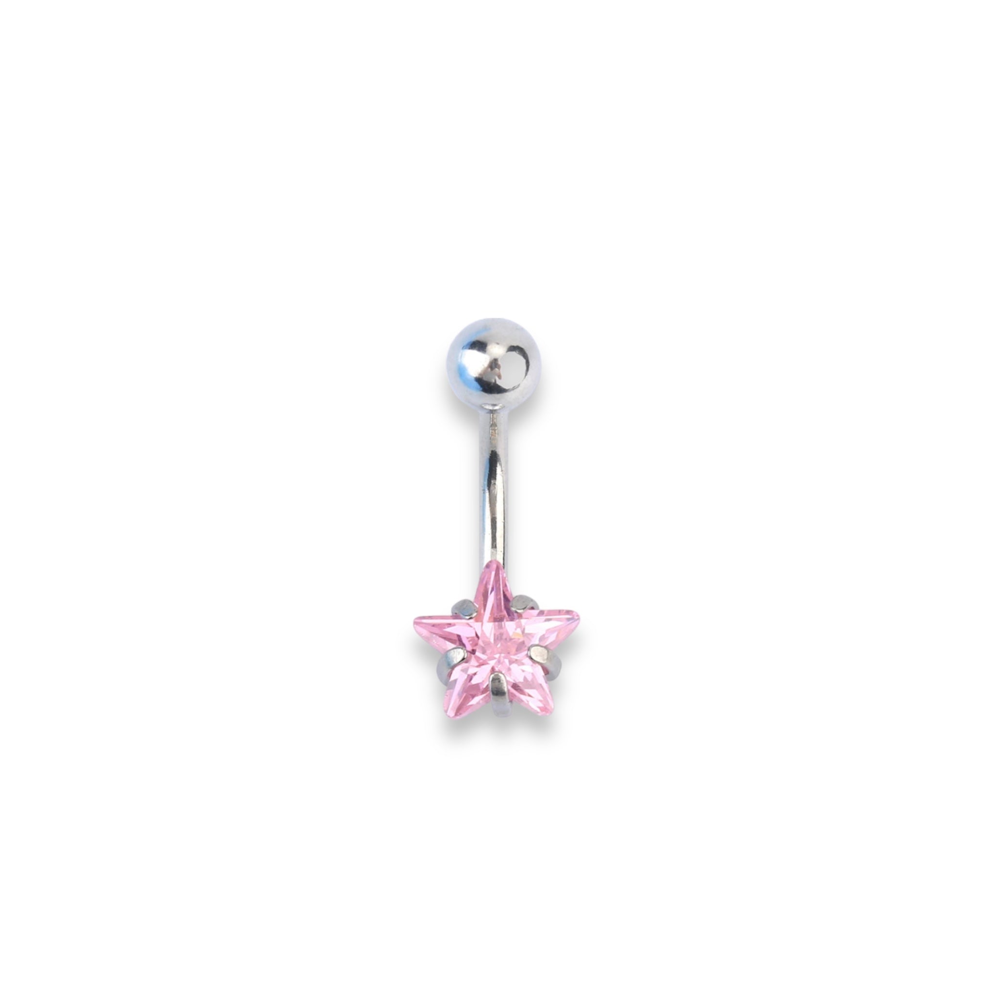 Pink Star Belly Ring