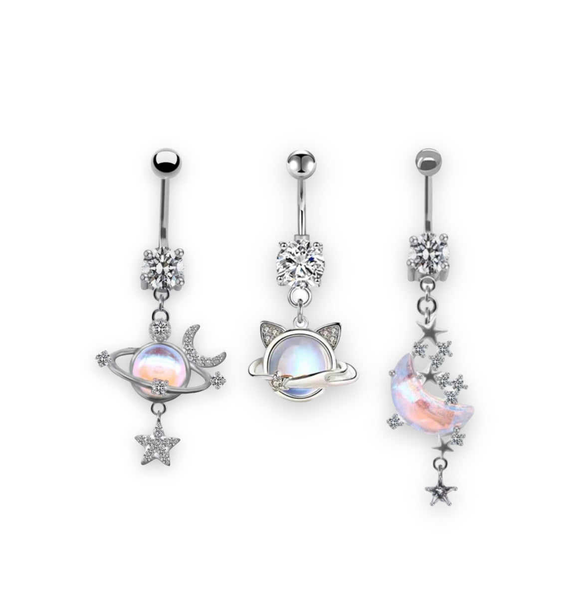 Celestial Belly Ring Bundle