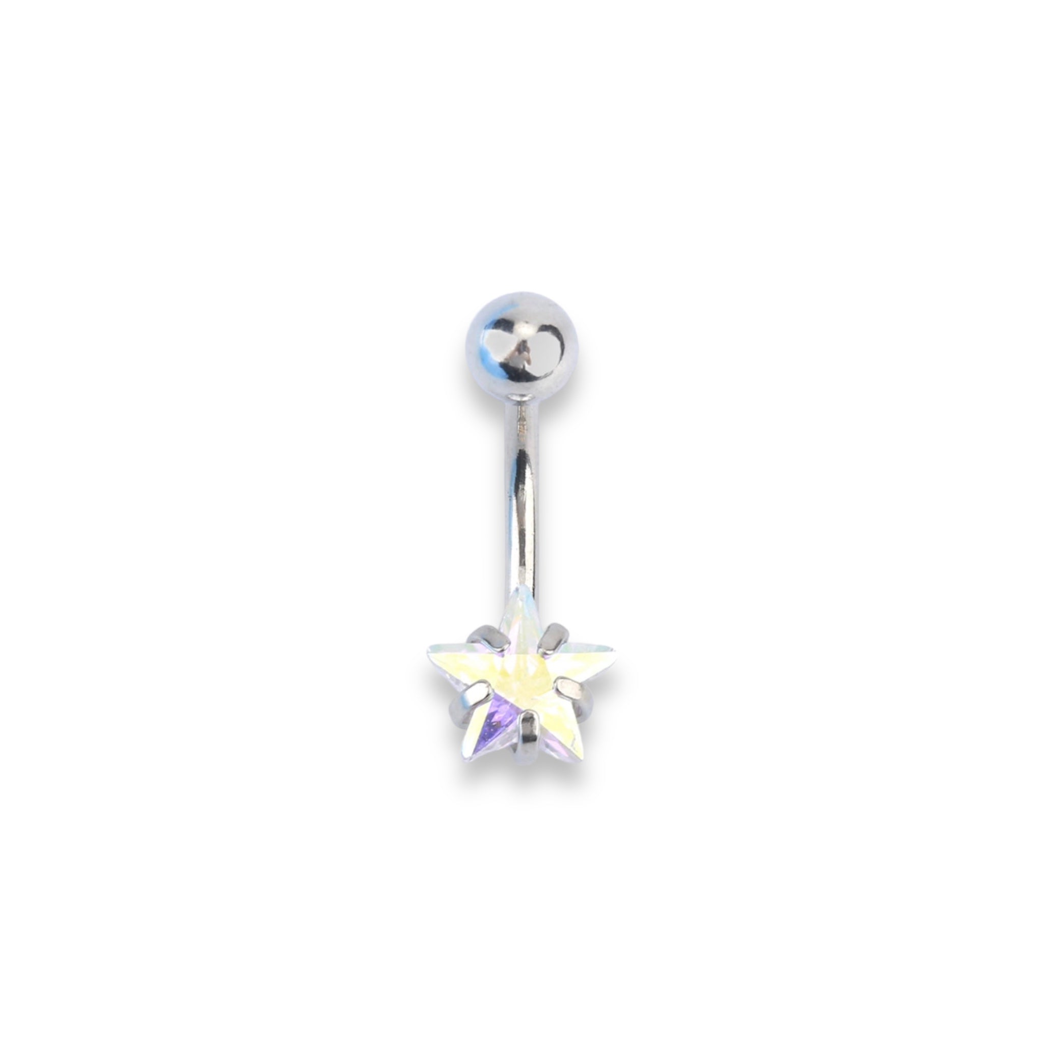 Holo Star Belly Ring