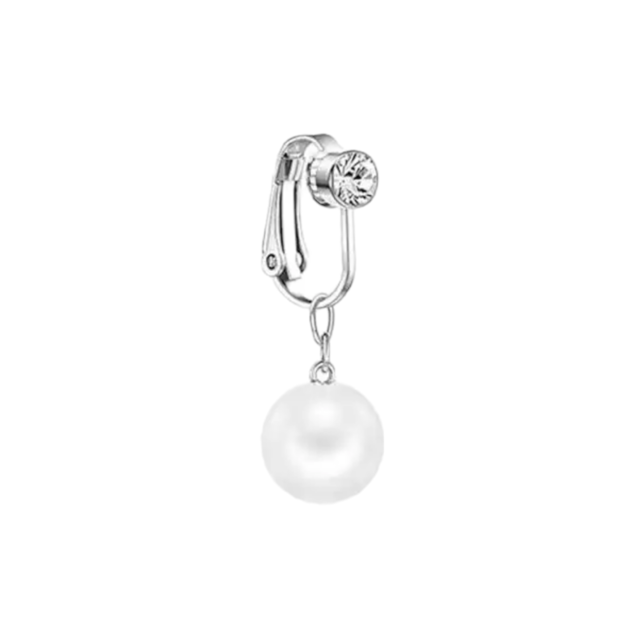 Pearly Clip On Belly Ring